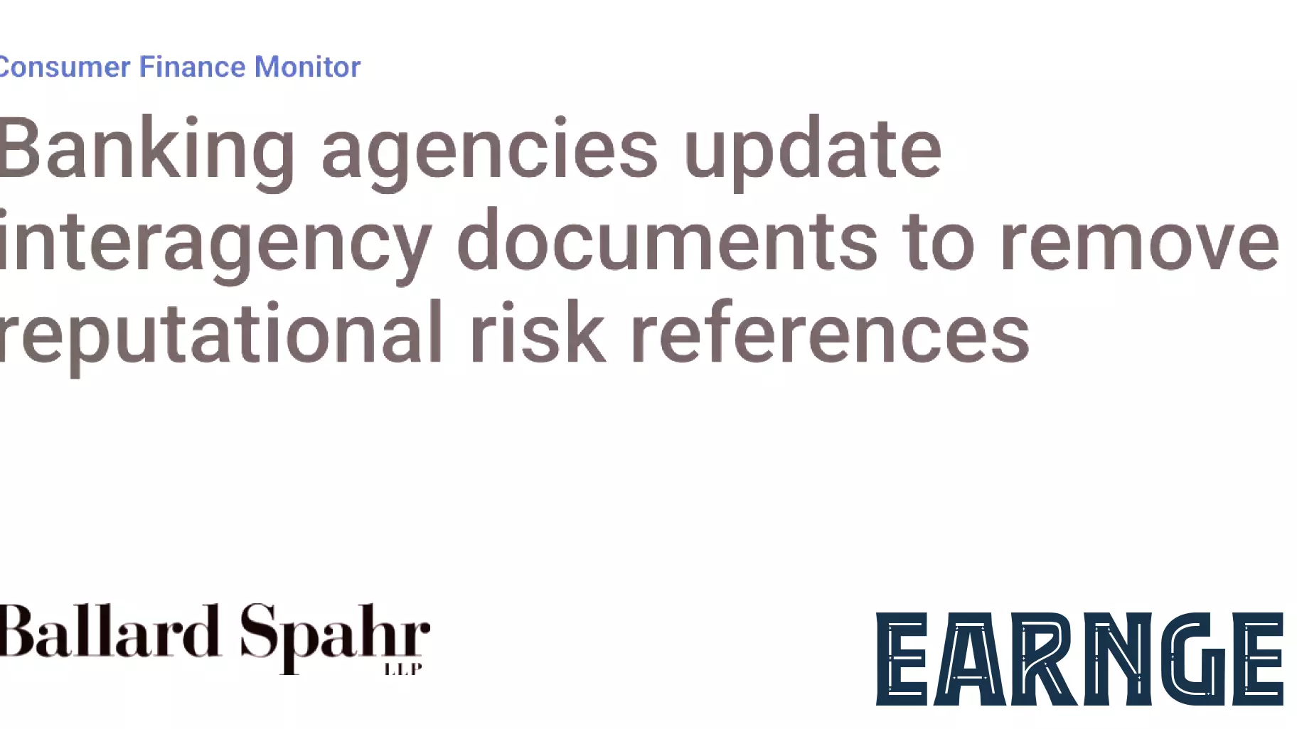Banking Regulators Drop 